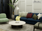 Boho Woven Cushion Cover - Off White & Beige
