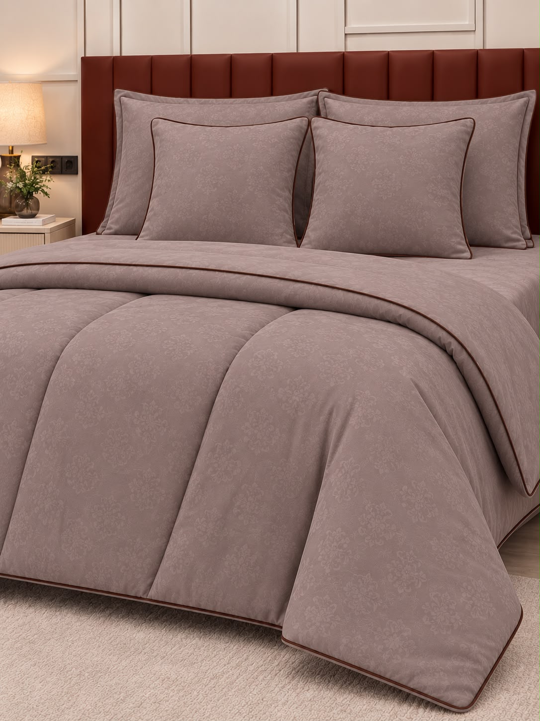 Kinoori Japanese Cotton Sateen Comforter & Bedsheet Set