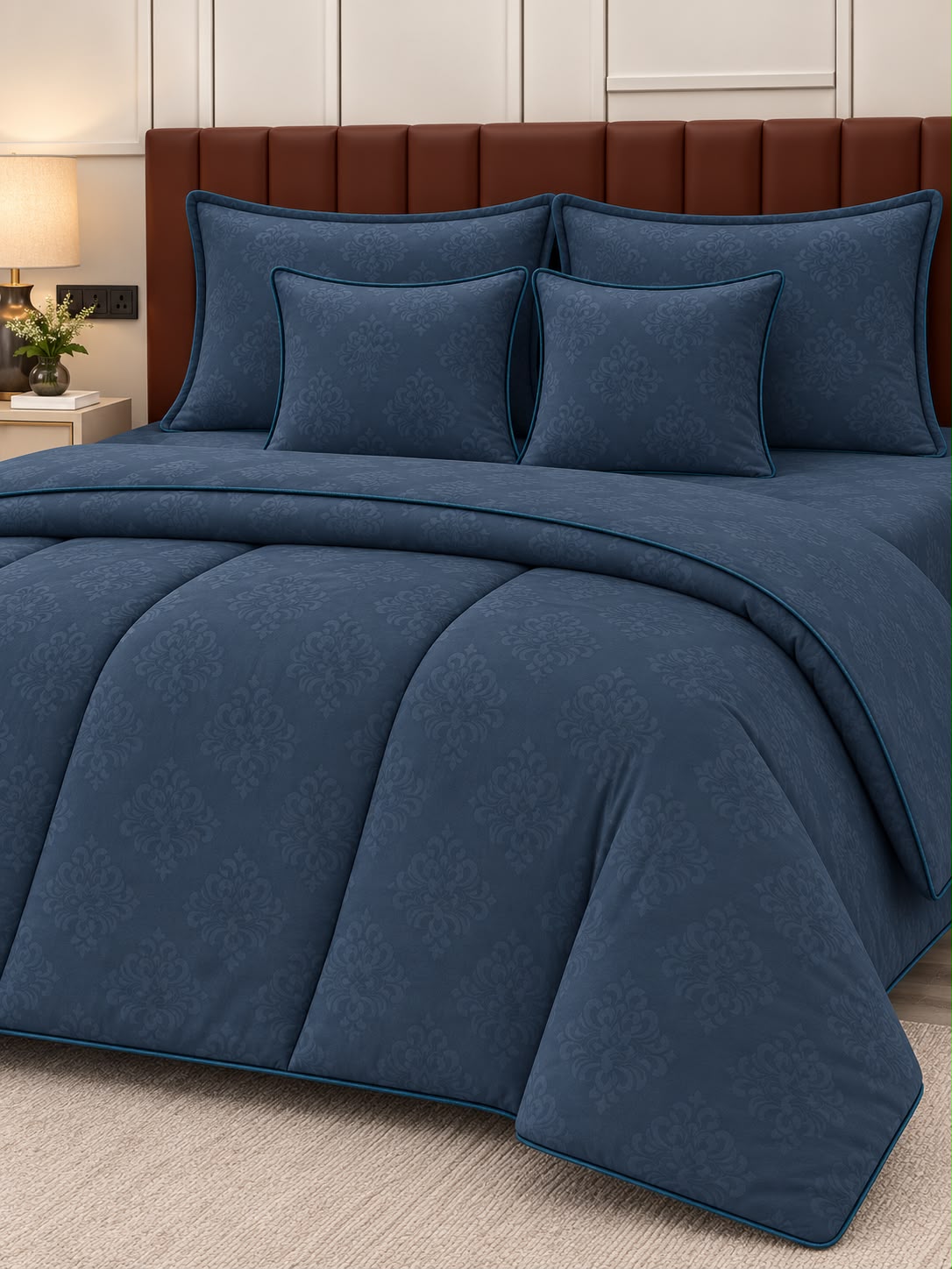 Kinoori Japanese Cotton Sateen Comforter & Bedsheet Set
