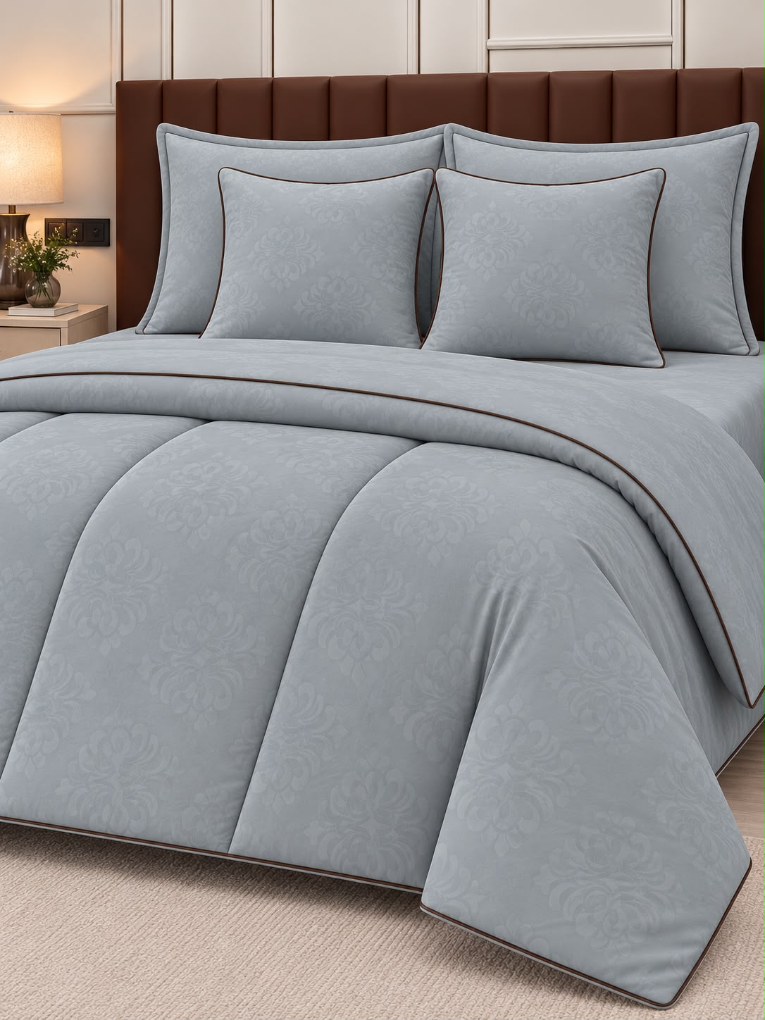 Kinoori Japanese Cotton Sateen Comforter & Bedsheet Set