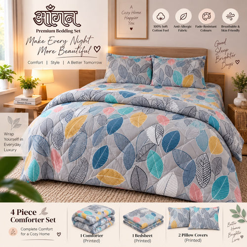Aangan 4 Piece Comforter Sets