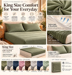 Solid Elastic Fitted King size bedsheet