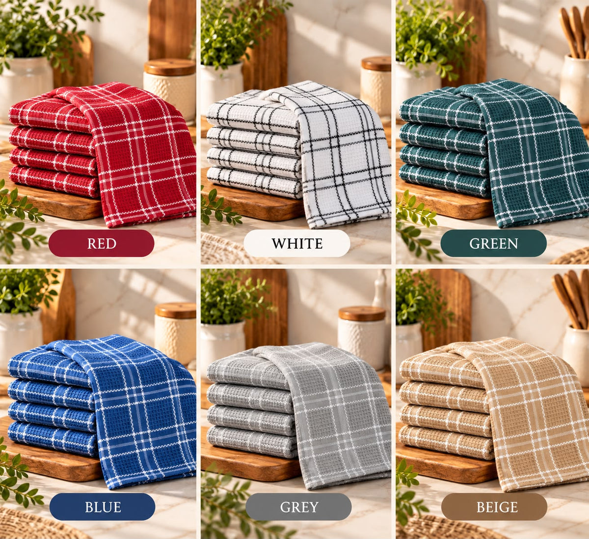 Pure Cotton Textured Kitchen Napkins/Towels