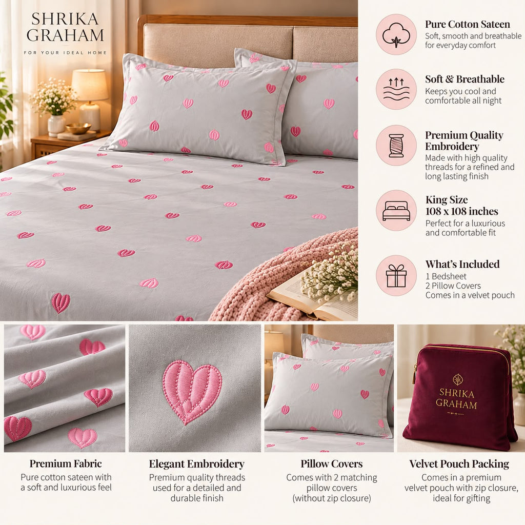 Embroidery King Size Pure Cotton Kaarigari Collection