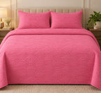 QUILTED SOLID BEDCOVERS (3 Piece Set)