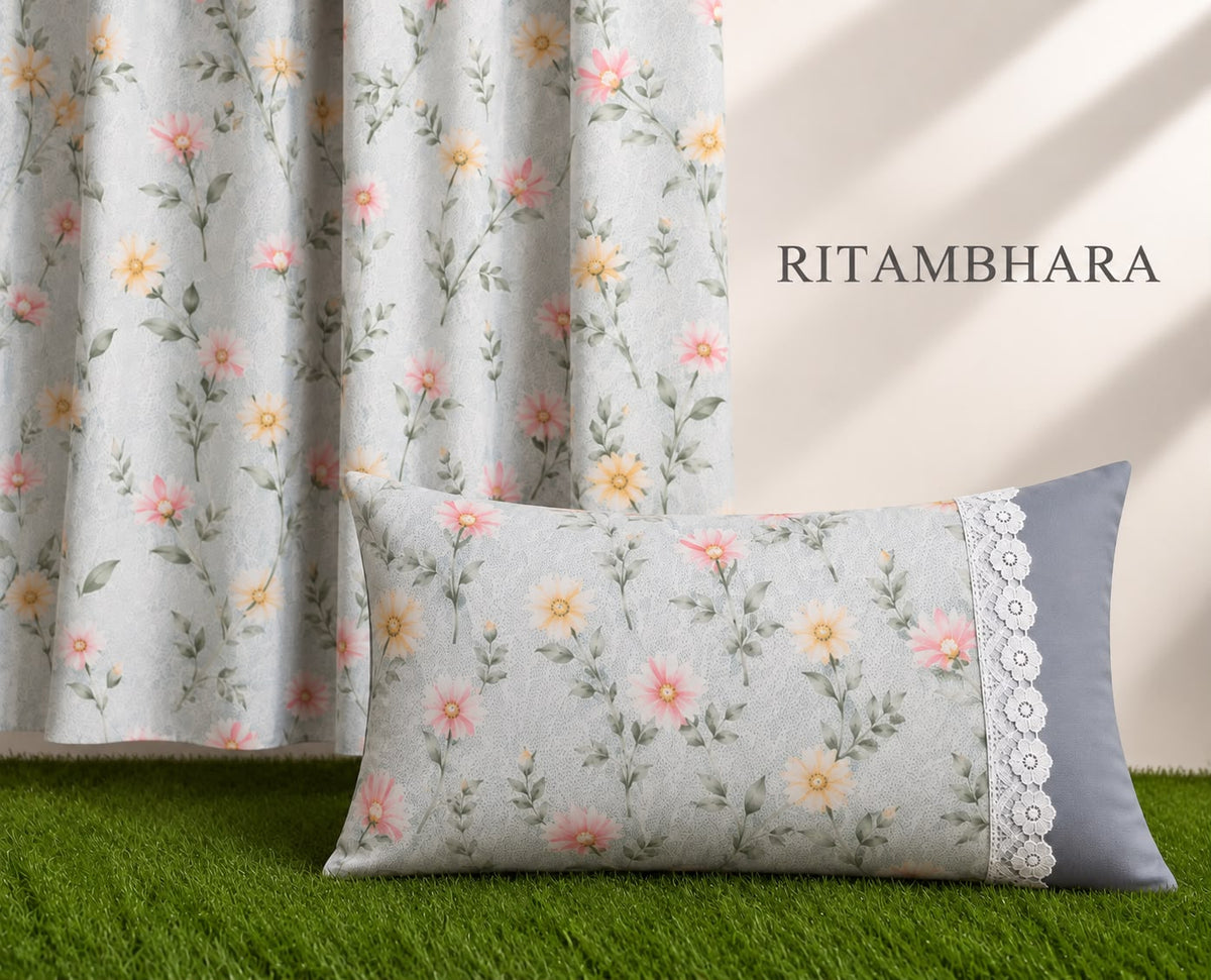 Ritambhara Lace work bedsheet set