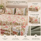 Ritambhara Lace work bedsheet set