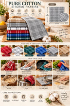 Pure Cotton Textured Kitchen Napkins/Towels
